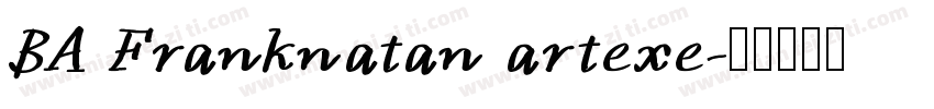 BA Franknatan artexe字体转换
